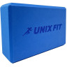 Блок для йоги и фитнеса UNIX FIT (200 г) 23 х 15 х 7 см, 1 шт, голубой YBU200GBE